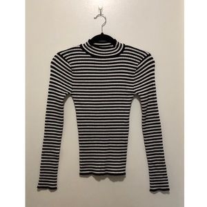 Forever 21 Tops - Forever 21 Striped Mock Neck Knit Top Forever 21 Tops - Forever 21 Striped Mock Neck Knit Top